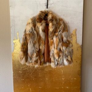 **VINTAGE-Luxurious Multicolor Fur Coat